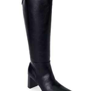 NWOB Coconut by Matisse Women's Black Knee-High Block Heel Boots